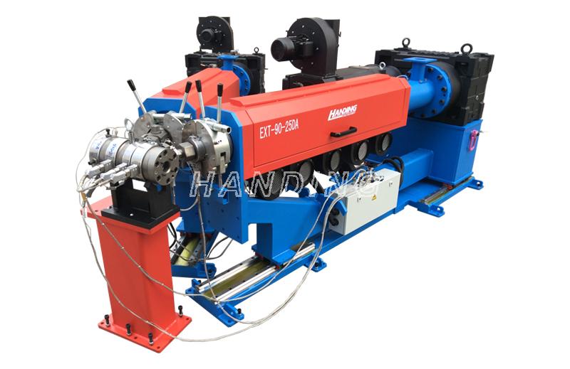 Double layer co-extrusion extrusion line