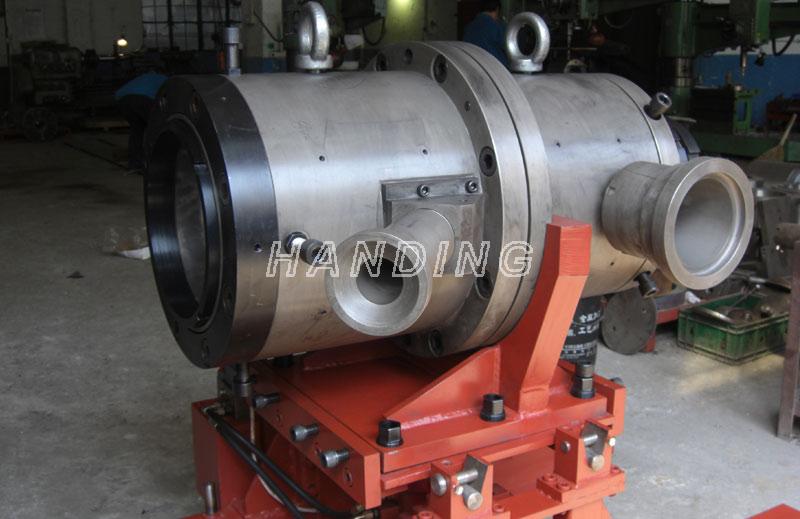 Manual centering double layer co-extrusion column crosshead(outer heating)