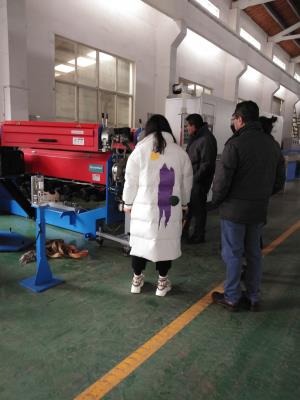 Mexico customers come to visit our company