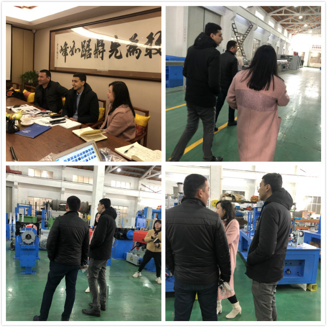 Uzbekistan customer to visit Jiangsu Handing Machinery