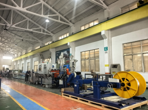 Handing 90+45mm Extruder Production Line Undergoes Performance Inspection, Empowering Wire and Cable Production to Start A New Journey Handing 90+45mm Extruder Production Line Undergoes Performance Inspection, Empowering Wire and Cable Production to Start A New Journey